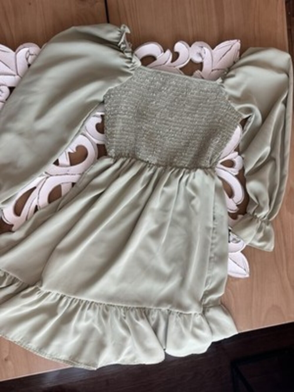 Mint Green Long Sleeved Dress Size Medium Unbranded Junior's